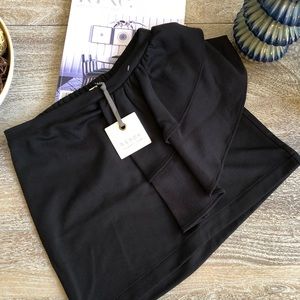 Hinge Ruffle Miniskirt